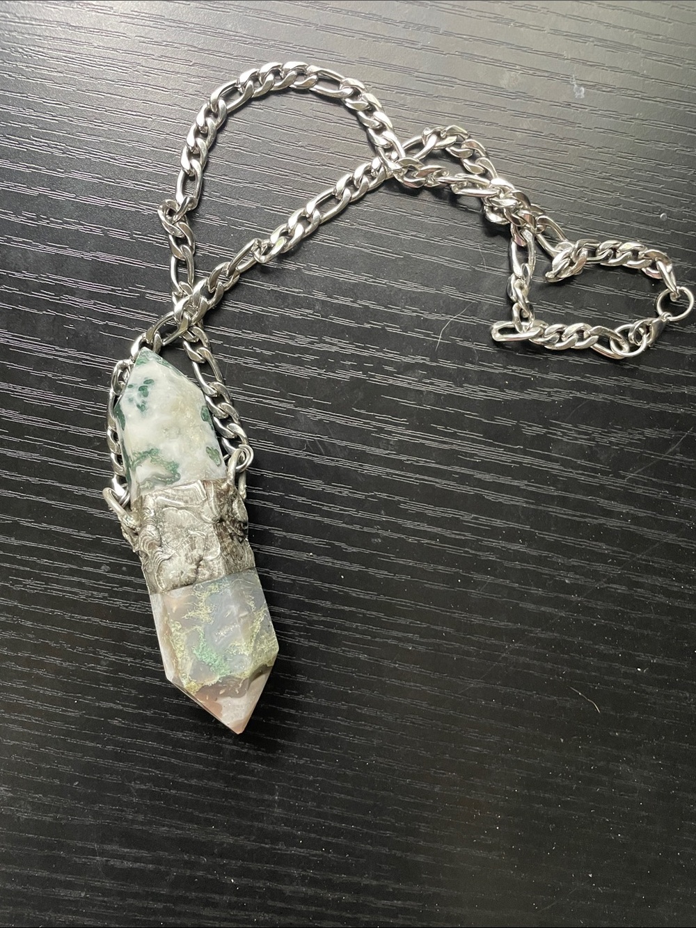 Handmade Moss Agate Pendant